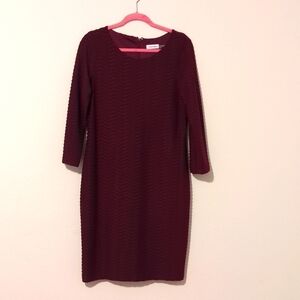 Calvin Klein Chevron Textured Size 12 Dress.